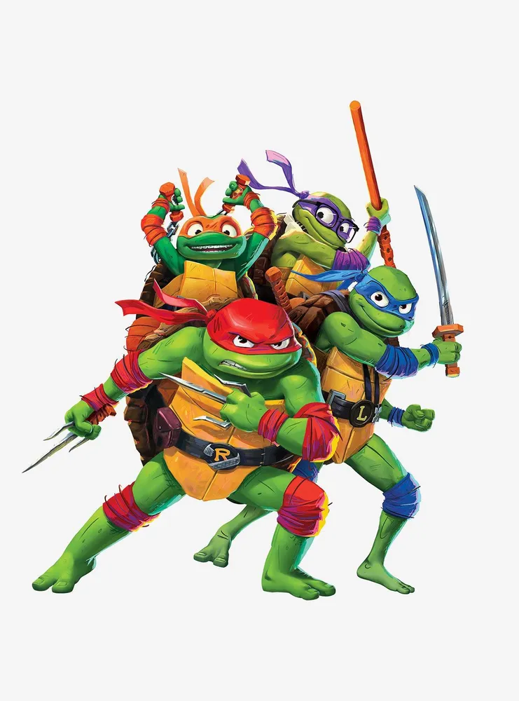 Teenage Mutant Ninja Turtles: Mutant Mayhem Group Giant Peel and Stick Wall Decals