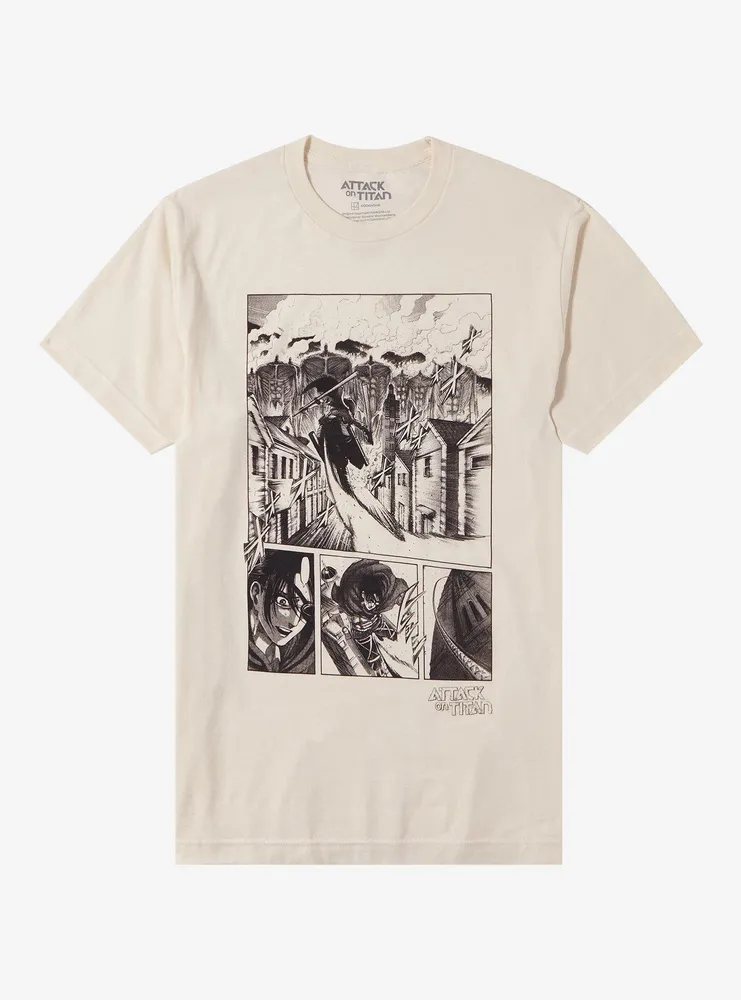 Attack On Titan Hange Colossal Titans Manga T-Shirt