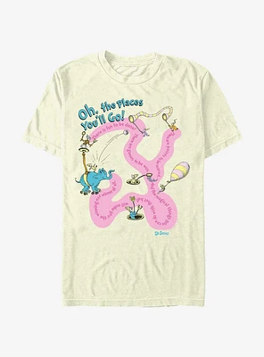 Dr. Seuss Journeying The Places You'll Go T-Shirt