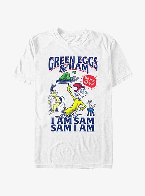 Dr. Seuss I Am Sam Green Eggs and Ham T-Shirt