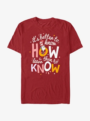 Dr. Seuss Cat The Know How To Learn T-Shirt