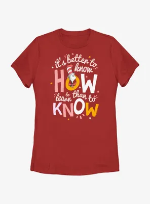 Dr. Seuss Cat The Know How To Learn Womens T-Shirt