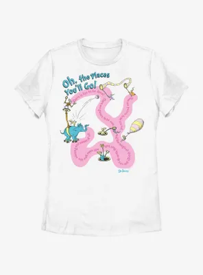 Dr. Seuss Journeying The Places You'll Go Womens T-Shirt