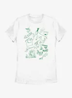 Dr. Seuss Green Eggs And Ham Icons Womens T-Shirt