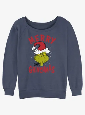 Dr. Seuss Merry Grinchmas Womens Slouchy Sweatshirt