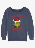 Dr. Seuss Merry Grinchmas Womens Slouchy Sweatshirt