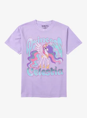 My Little Pony Princess Celestia Glitter Boyfriend Fit Girls T-Shirt