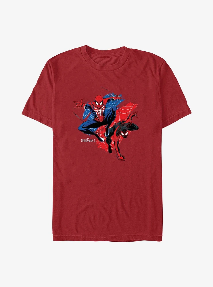 Marvel Spider-Man 2 Game Peter Parker & Miles Morales T-Shirt