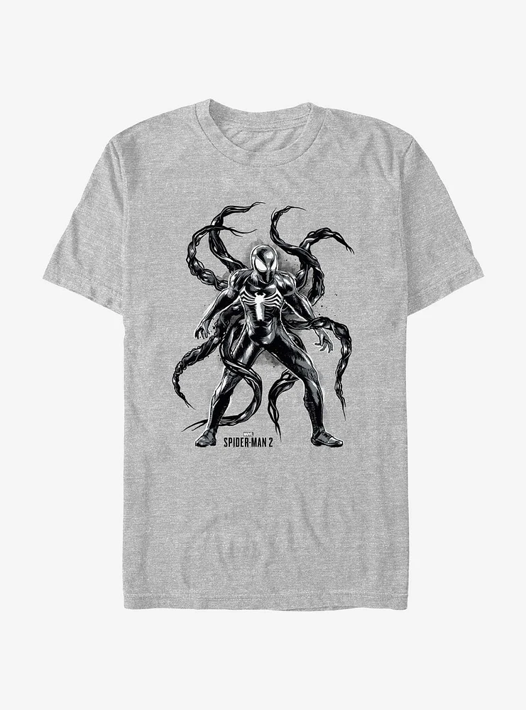 Marvel Spider-Man 2 Game Venom Tentacles T-Shirt