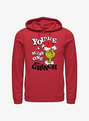 Dr. Seuss You're A Mean One Mr. Grinch Hoodie