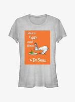 Dr. Seuss Green Eggs and Ham Book Cover Girls T-Shirt