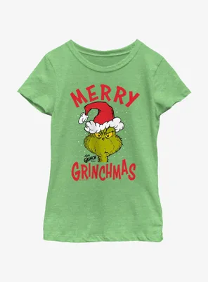 Dr. Seuss Merry Grinchmas Youth Girls T-Shirt