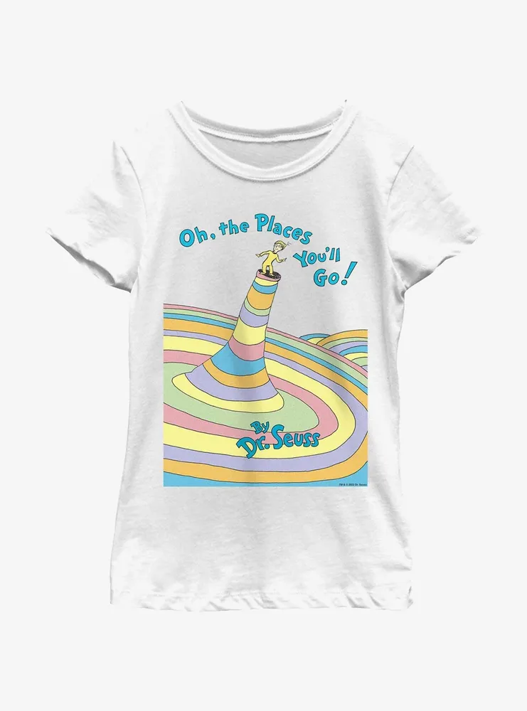 Dr. Seuss Oh The Places You'll Go Youth Girls T-Shirt