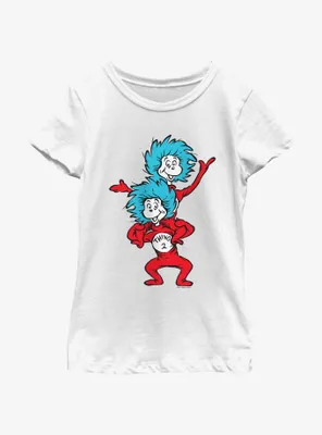 Dr. Seuss Thing 1 2 Youth Girls T-Shirt