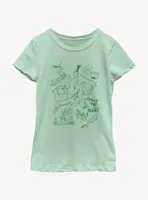 Dr. Seuss Green Eggs And Ham Icons Youth Girls T-Shirt