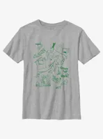 Dr. Seuss Green Eggs And Ham Icons Youth T-Shirt