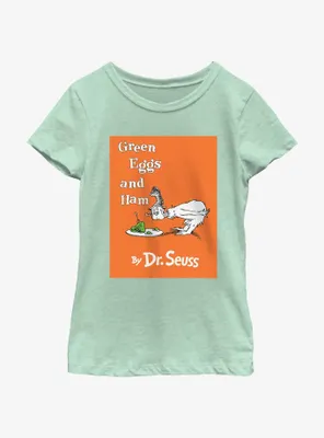Dr. Seuss Green Eggs and Ham Book Cover Youth Girls T-Shirt