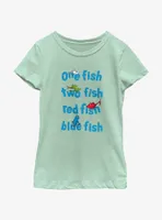 Dr. Seuss One Fish Two Red Blue Youth Girls T-Shirt