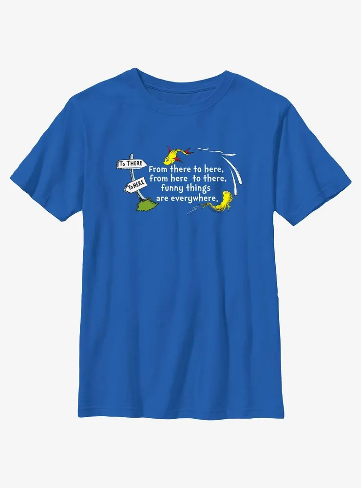 Dr. Seuss From Here To Everywhere Youth T-Shirt