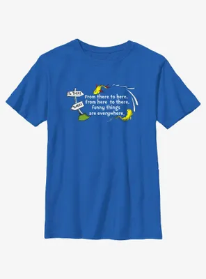 Dr. Seuss From Here To Everywhere Youth T-Shirt