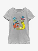 Dr. Seuss Tick Tock Fox Youth Girls T-Shirt