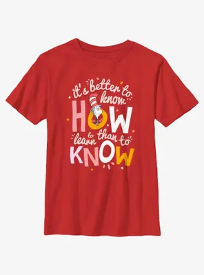 Dr. Seuss Cat The Know How To Learn Youth T-Shirt