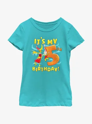 Dr. Seuss It's My 5th Birthday Youth Girls T-Shirt