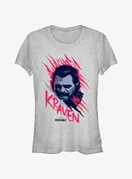 Marvel Spider-Man 2 Game Kraven Face Girls T-Shirt