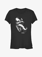 Marvel Spider-Man 2 Game Venom Sketch Portrait Girls T-Shirt