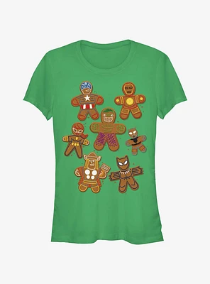 Marvel Avengers Gingerbread Cookies Girls T-Shirt