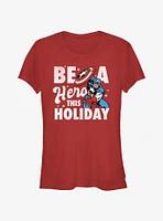 Marvel Captain America Holiday Hero Girls T-Shirt