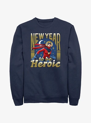 Marvel Ms. New Year To Be Heroic Sweatshirt