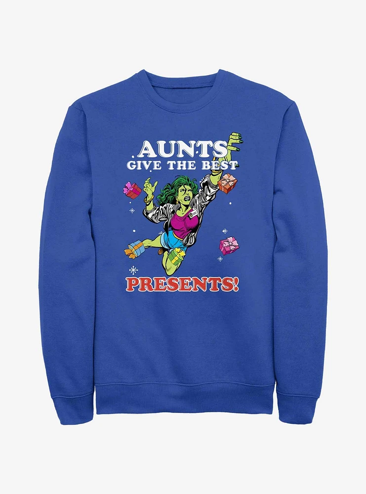Marvel She-Hulk Aunts Give The Best Presents Sweatshirt
