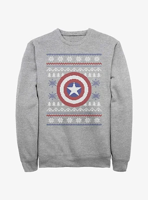 Marvel Captain America Ugly Holiday Sweatshirt