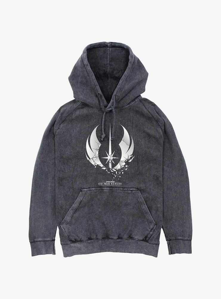 Star Wars Shattered Jedi Logo Mineral Wash Hoodie