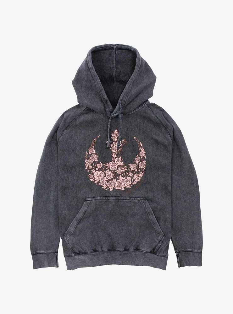 Star Wars Rose Rebel Mineral Wash Hoodie