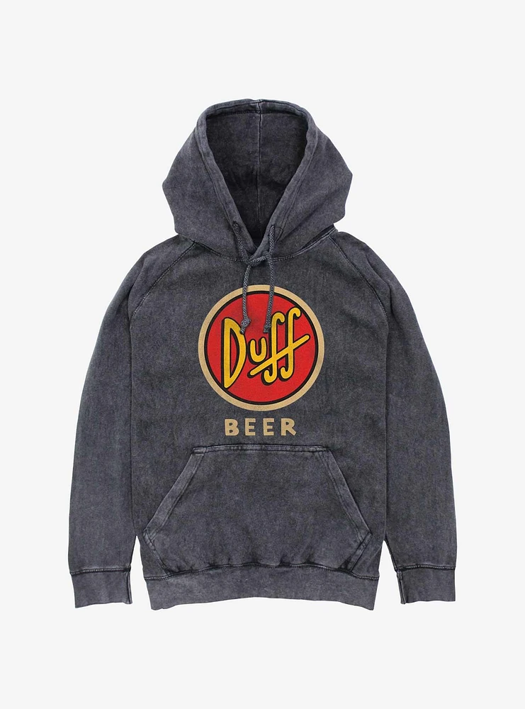 The Simpsons Vintage Duff Beer Mineral Wash Hoodie