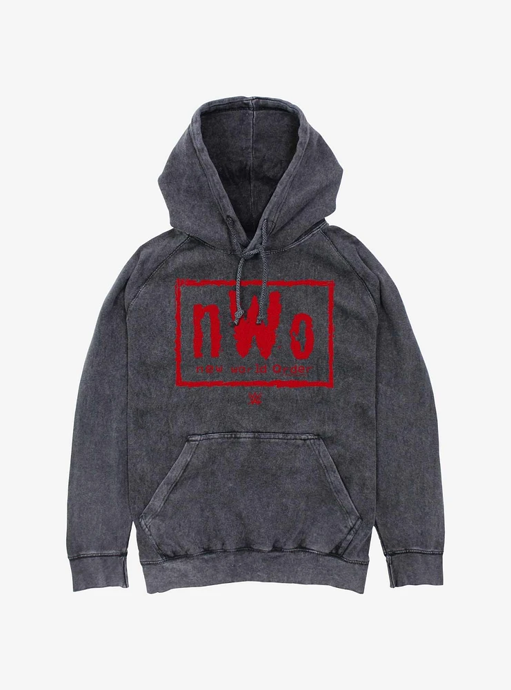 WWE NWO New World Order Mineral Wash Hoodie