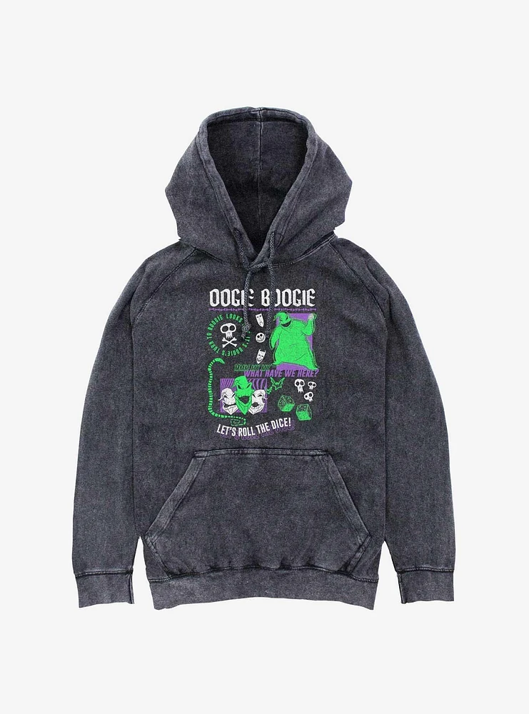 Disney Nightmare Before Christmas Oogie Boogie Mineral Wash Hoodie