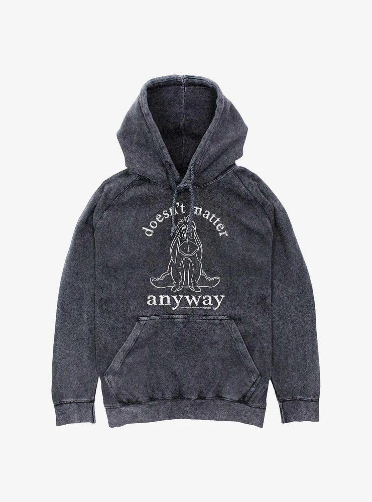 Winnie The Pooh Moody Eeyore Mineral Wash Hoodie