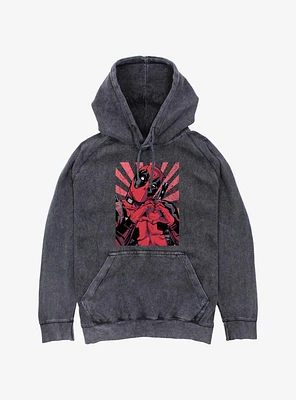 Marvel Deadpool Heart Mineral Wash Hoodie