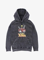 Marvel X-Men Vintage Wolverine Mineral Wash Hoodie