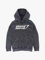 Marvel Iron Man Stark Industries Logo Mineral Wash Hoodie