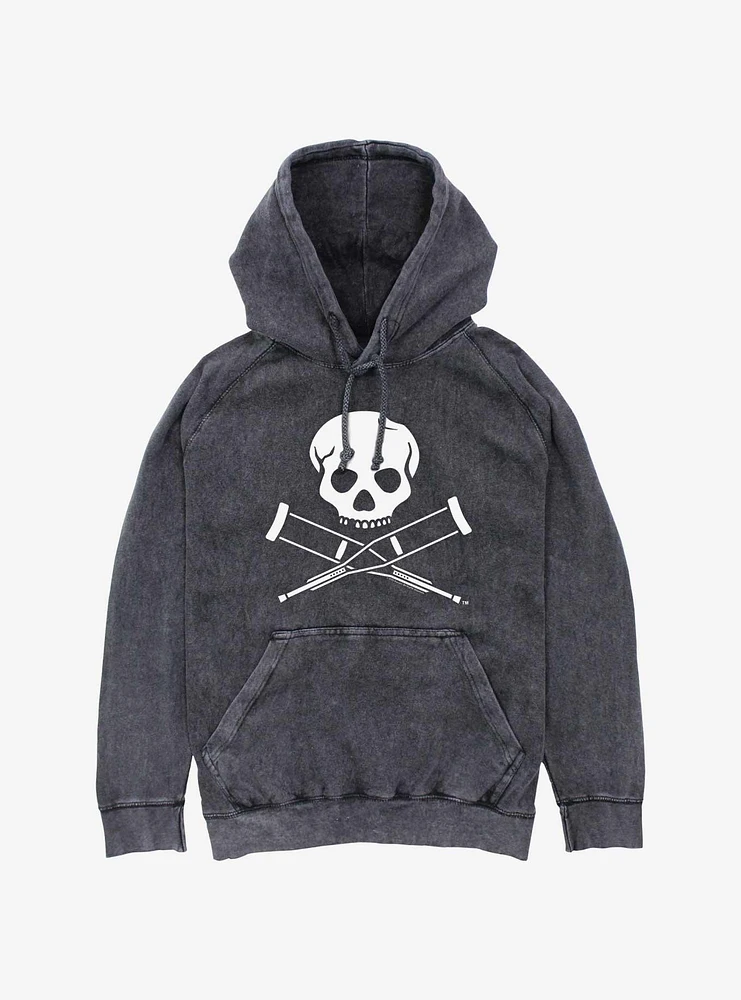 Jackass Skull Logo Mineral Wash Hoodie