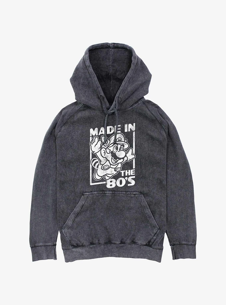 Mario Made The 80s Mineral Wash Hoodie