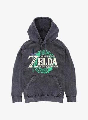 The Legend Of Zelda: Tears Kingdom Logo Mineral Wash Hoodie