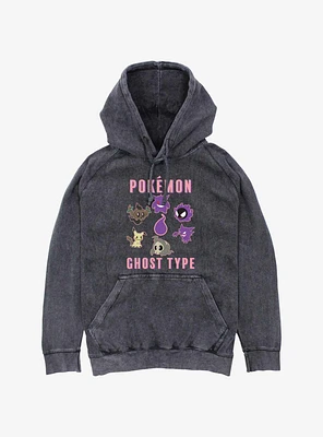 Pokemon Team Ghost Group Mineral Wash Hoodie