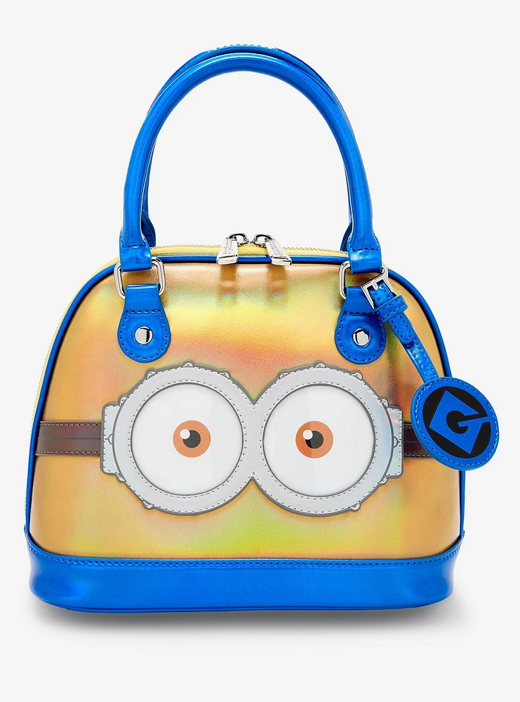 Loungefly Minions Bob Iridescent Dome Satchel Bag