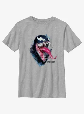 Marvel Spider-Man 2 Game Venom Profile Youth T-Shirt