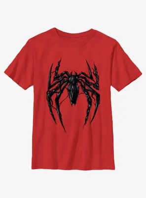 Marvel Spider-Man 2 Game Black Spider Venom Icon Youth T-Shirt
